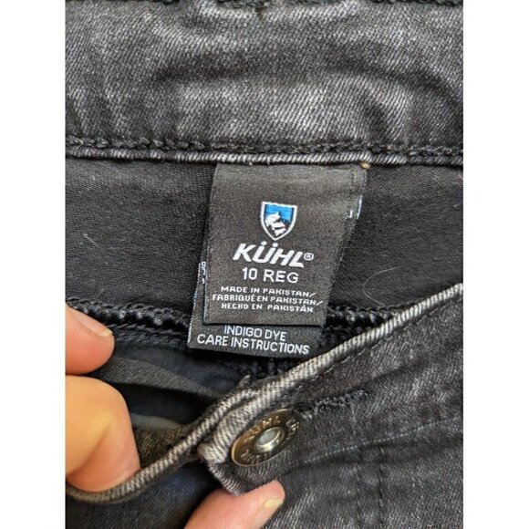 Kuhl Jeans Black Denim Outdoor Hiking Stretch Pants Women's 10 - Picture 2 of 6